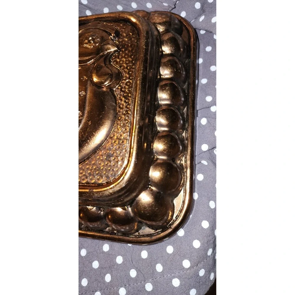 Vintage 1983 HOMCO Rooster Mold Faux Copper Wall Hanging Grannycore Farm
